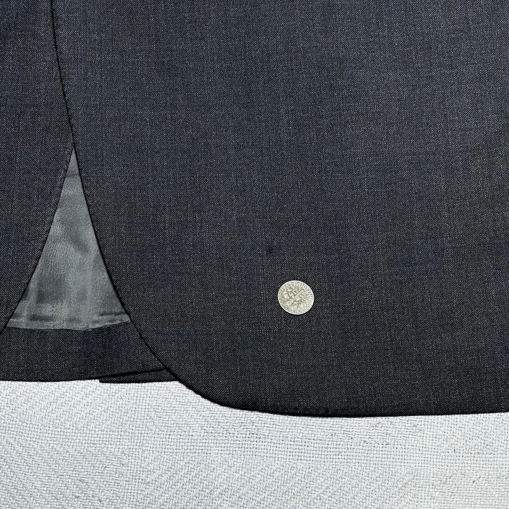 Vintage‎ Oxxford Clothes Blazer Mens 42L Black Wool Super 110's Unstructured